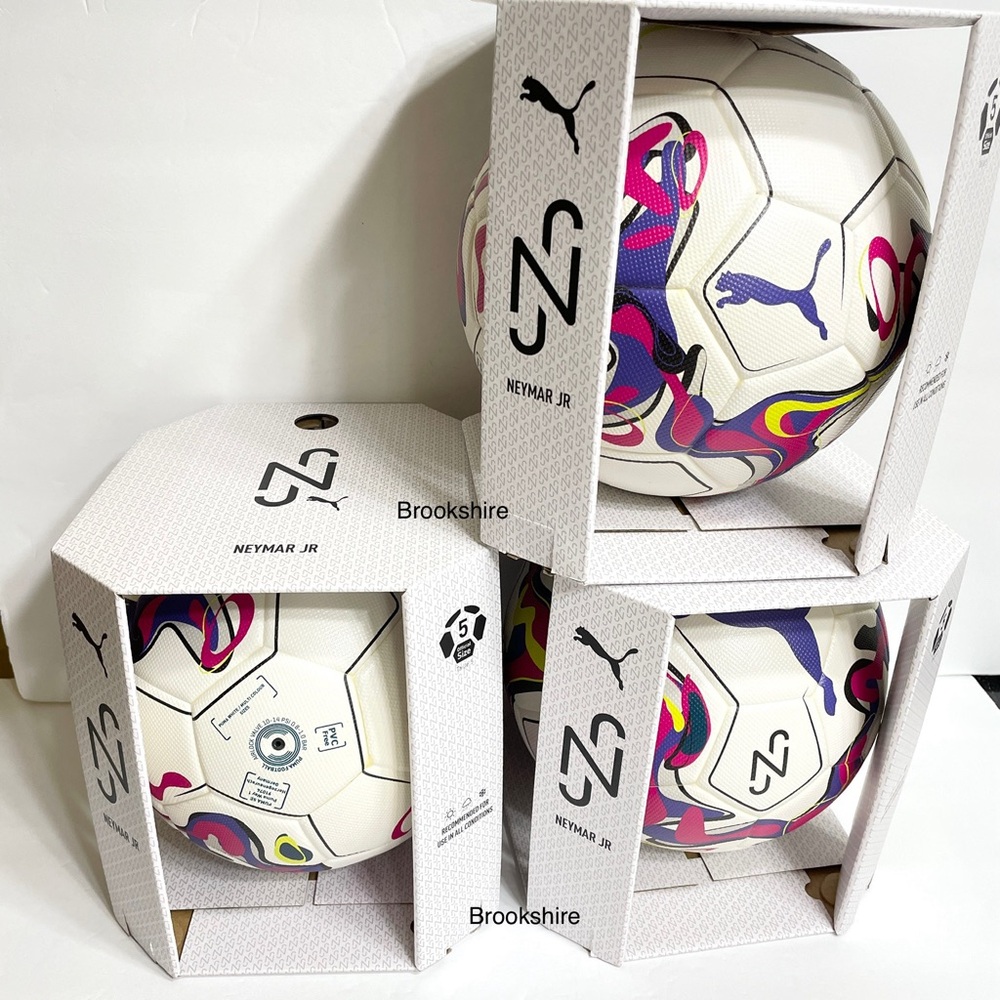 Puma Neymar JR Performance Ball White Soccer Way 1 084078 01 Size 5 LOT OF 3